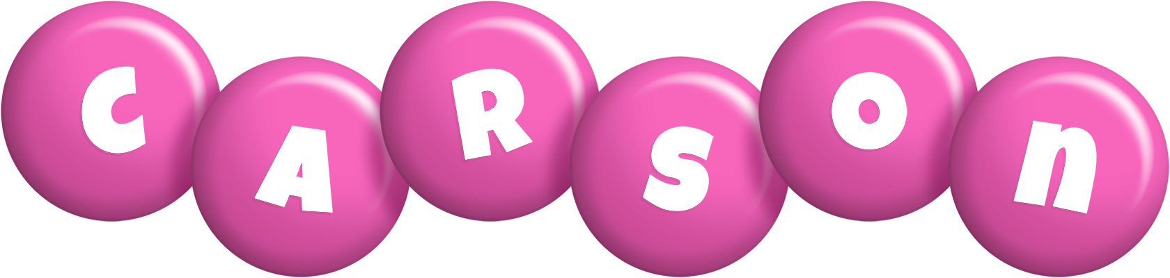 Carson candy-pink logo