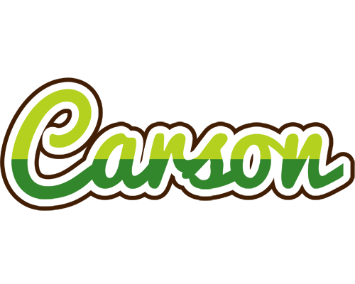 Carson golfing logo