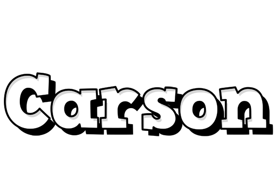 Carson snowing logo
