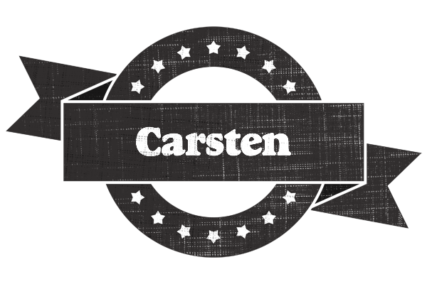 Carsten grunge logo