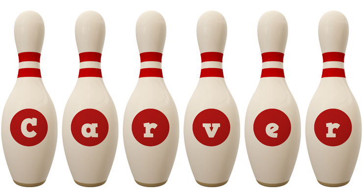 Carver bowling-pin logo