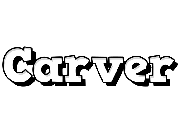 Carver snowing logo