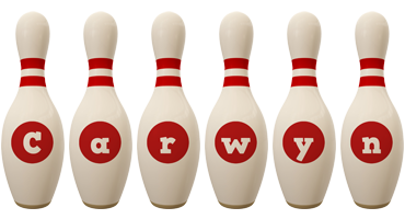 Carwyn bowling-pin logo