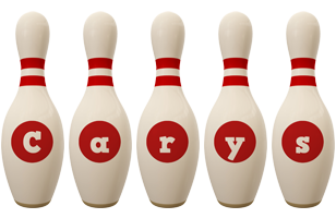 Carys bowling-pin logo