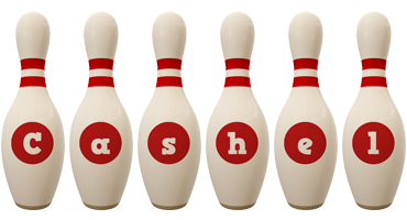 Cashel bowling-pin logo