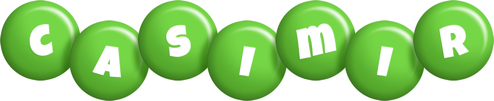 Casimir candy-green logo