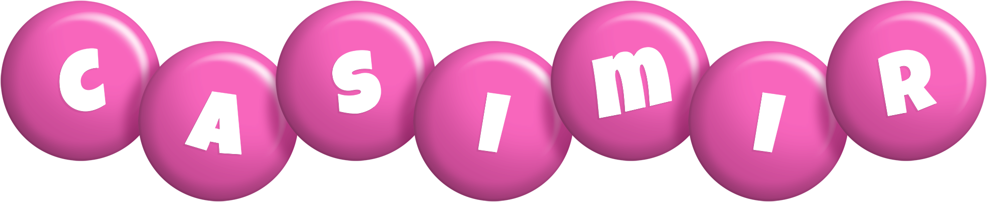 Casimir candy-pink logo