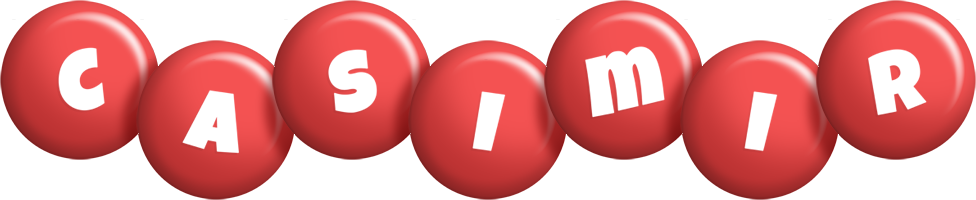 Casimir candy-red logo