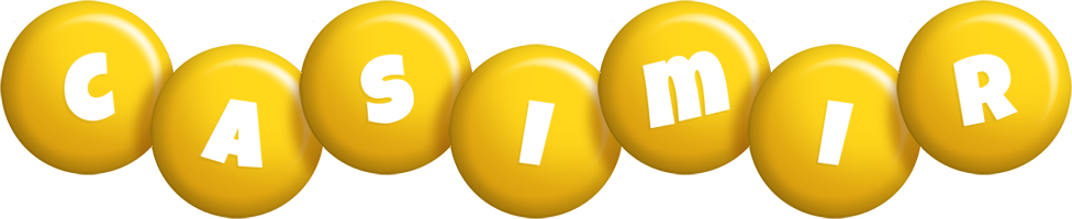 Casimir candy-yellow logo
