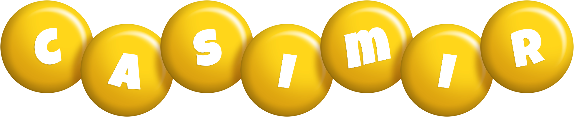Casimir candy-yellow logo