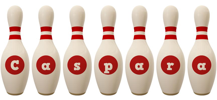Caspara bowling-pin logo