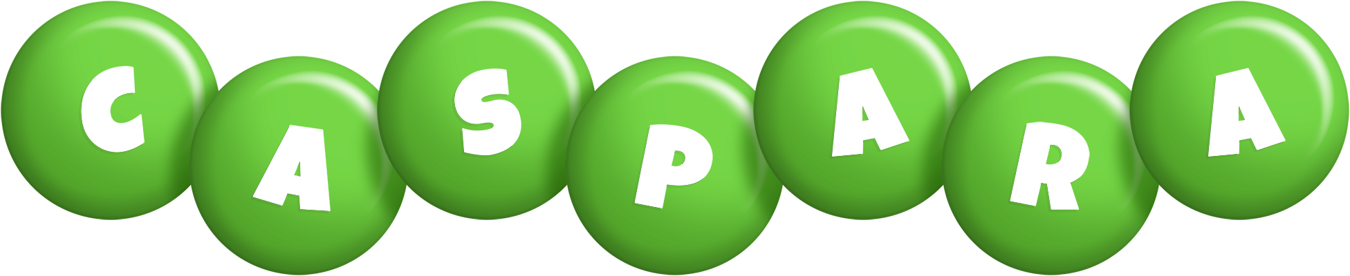 Caspara candy-green logo