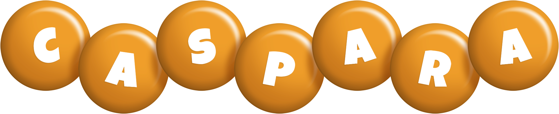 Caspara candy-orange logo