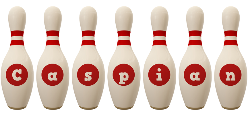 Caspian bowling-pin logo