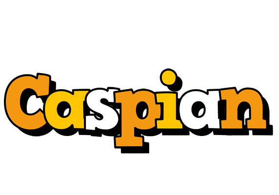 Caspian cartoon logo