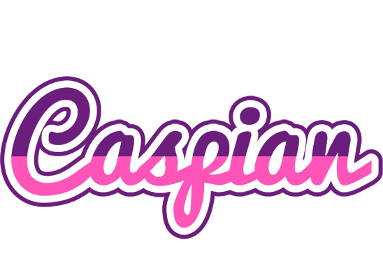 Caspian cheerful logo