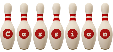 Cassian bowling-pin logo