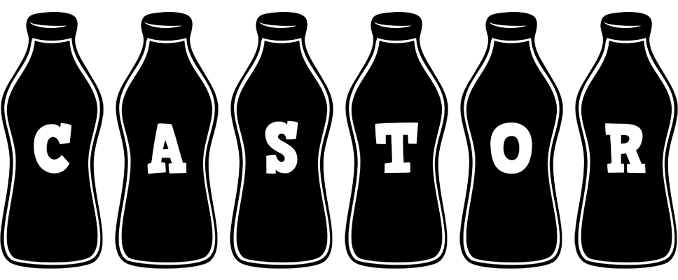 Castor bottle logo