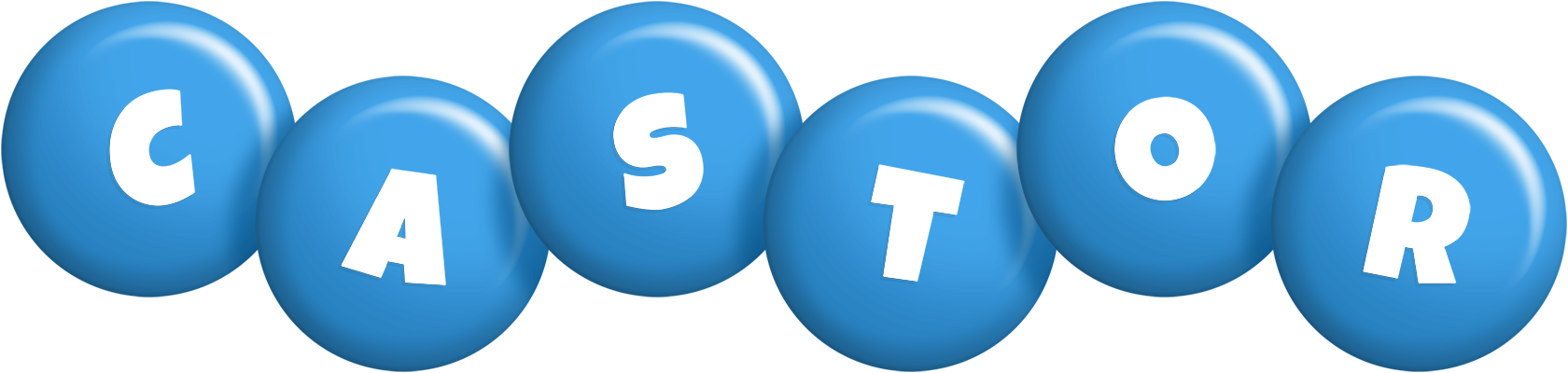 Castor candy-blue logo