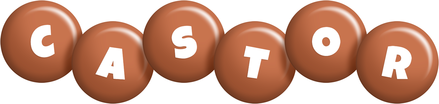 Castor candy-brown logo