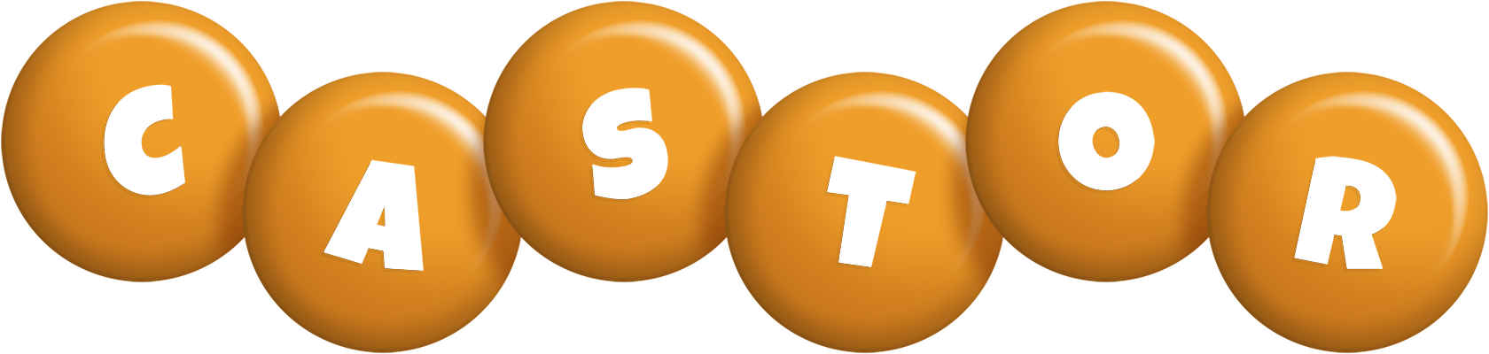 Castor candy-orange logo