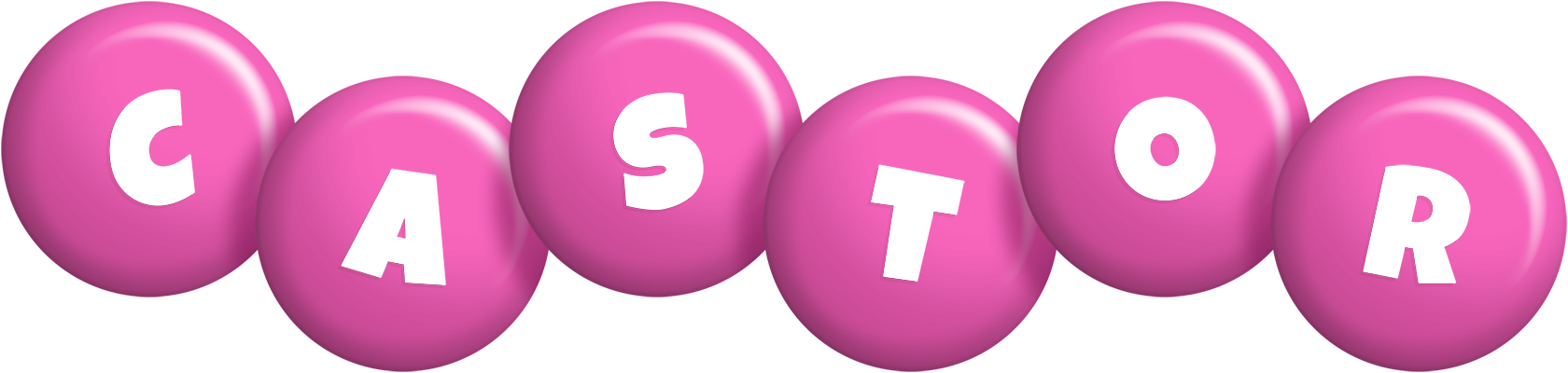 Castor candy-pink logo