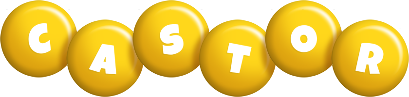 Castor candy-yellow logo
