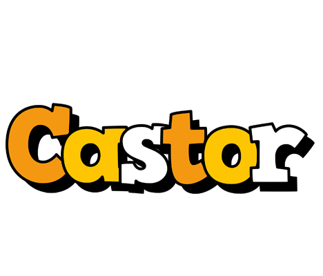 Castor cartoon logo