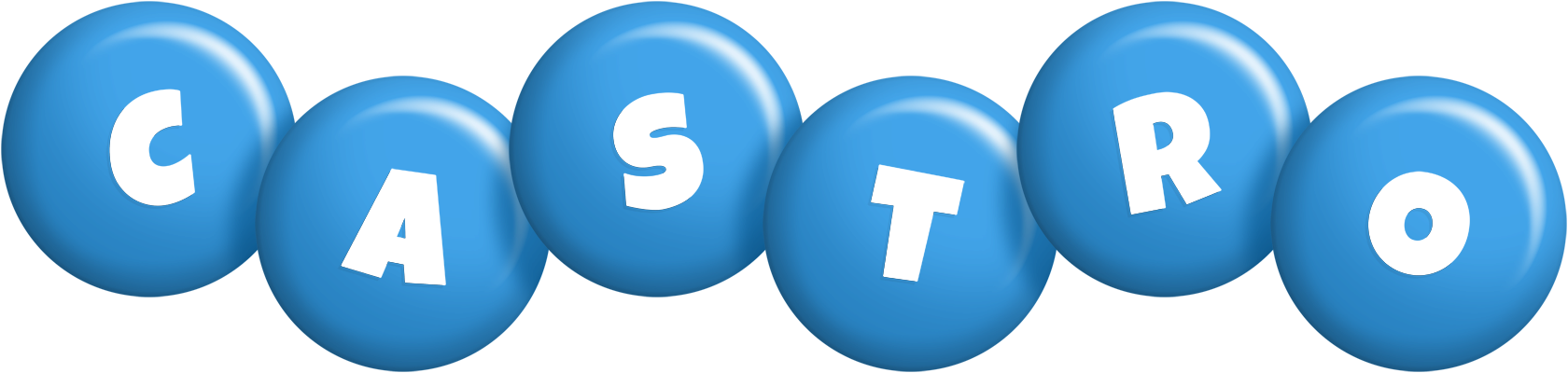 Castro candy-blue logo