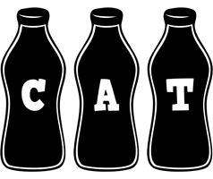 Cat bottle logo