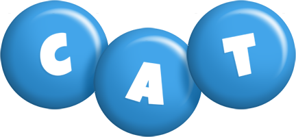 Cat candy-blue logo