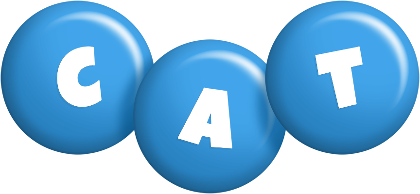 Cat candy-blue logo