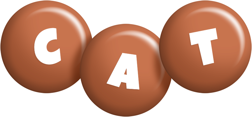 Cat candy-brown logo
