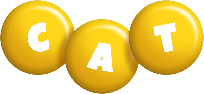 Cat candy-yellow logo