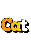 Cat cartoon logo