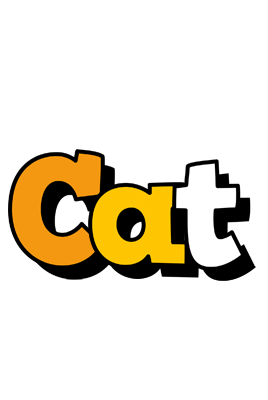 Cat cartoon logo
