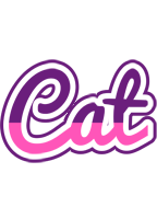 Cat cheerful logo