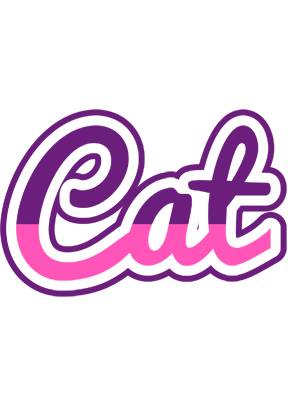 Cat cheerful logo