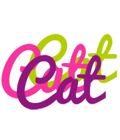 Cat flowers logo