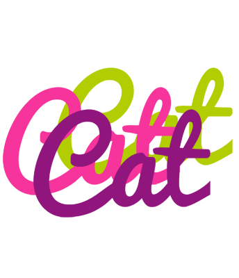 Cat flowers logo