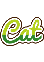Cat golfing logo