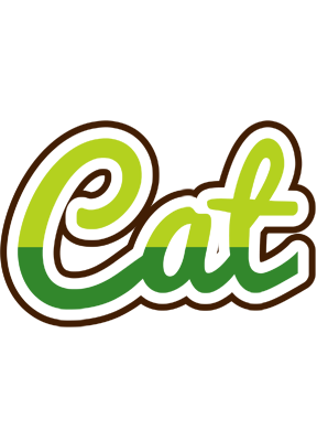 Cat golfing logo