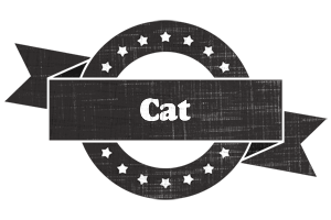 Cat grunge logo