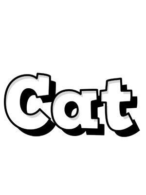 Cat snowing logo