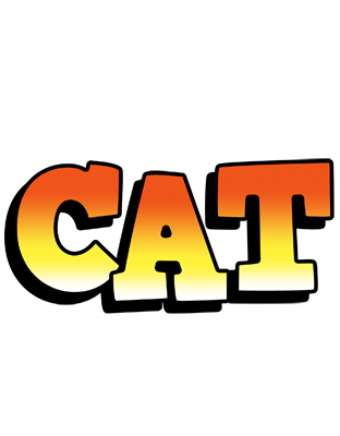 Cat sunset logo