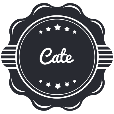Cate badge logo