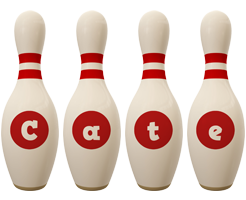 Cate bowling-pin logo