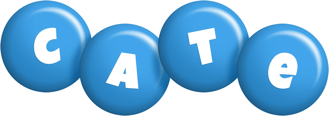 Cate candy-blue logo