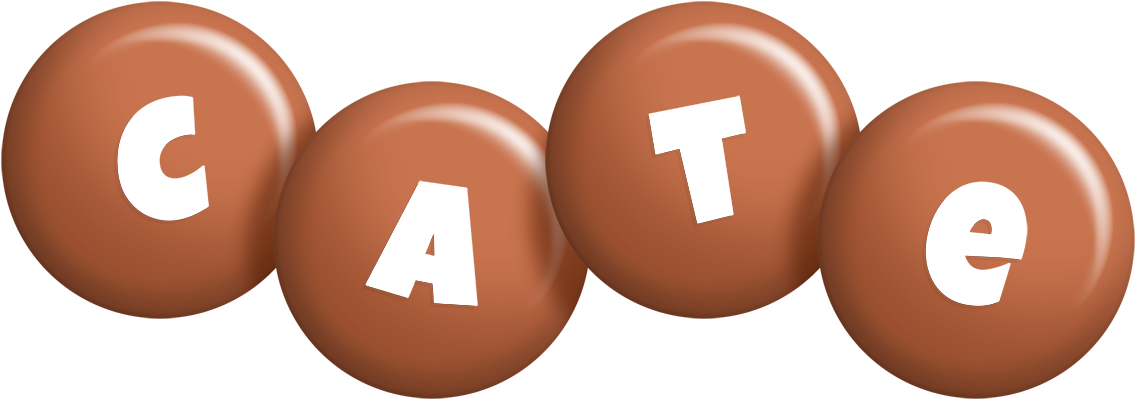 Cate candy-brown logo