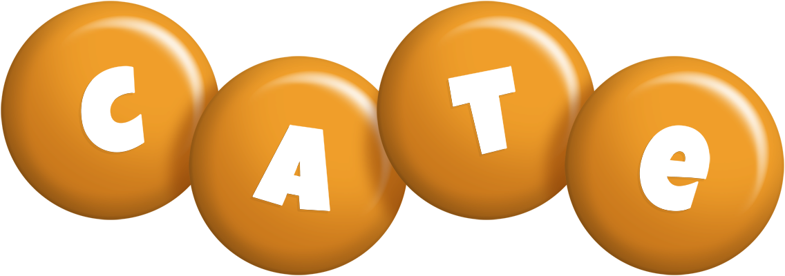 Cate candy-orange logo